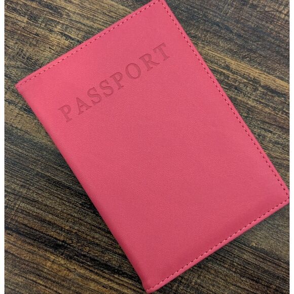 Ladies Red Passport Cover - Picture 1 of 6
